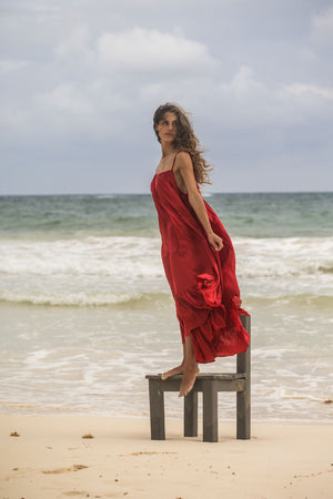 Italian Silk Ruffle Dress | SIAN KAAN LONG