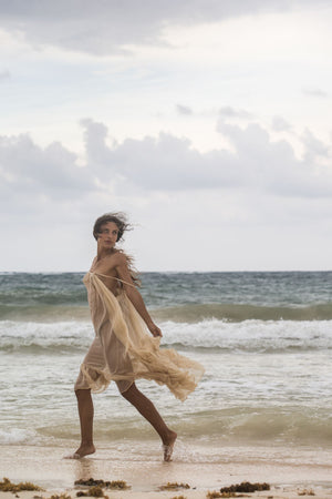 Long Sheer Silk Dress | SIAN KAAN