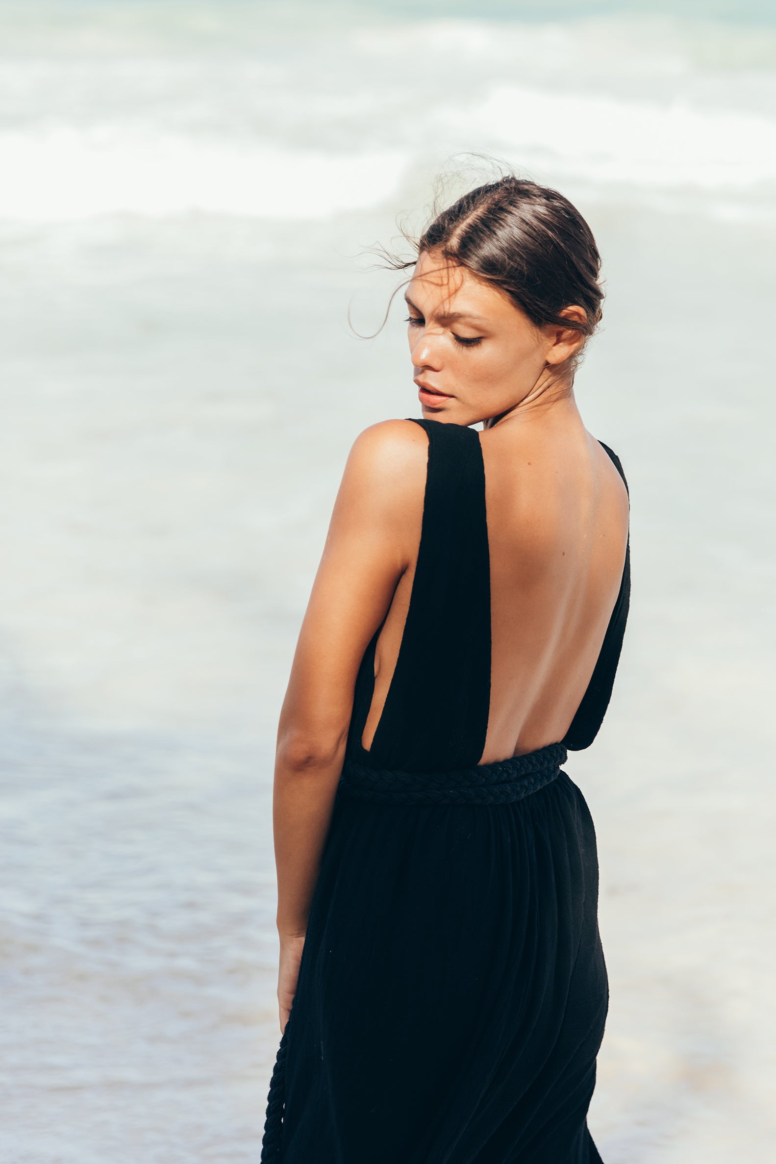 Tulum dress, beach dress, ruffle dress, maxi beach dress, open back dress, tulum style, tulum clothes, goddess dress, goddess gown, beach bride dress, boho beach bride dress