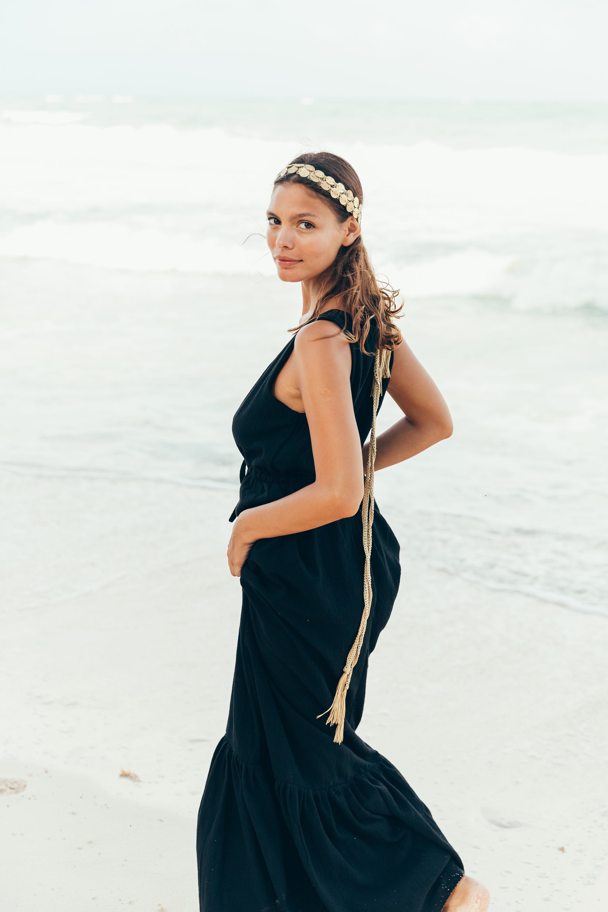 Tulum Dress, Plunge V Neck Maxi Dress, Cotton Maxi Dress, Beach Dress, Boho Bride Dress, Beach Bride Dress, Maxi Ruffle Dress, Beach Ruffle Dress