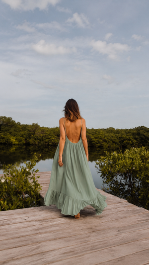 Tulum Ruffle Maxi Dress | SIAN KAAN