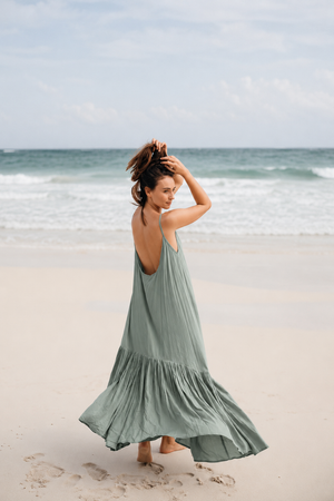 Low Back Dress | COBA RUFFLE