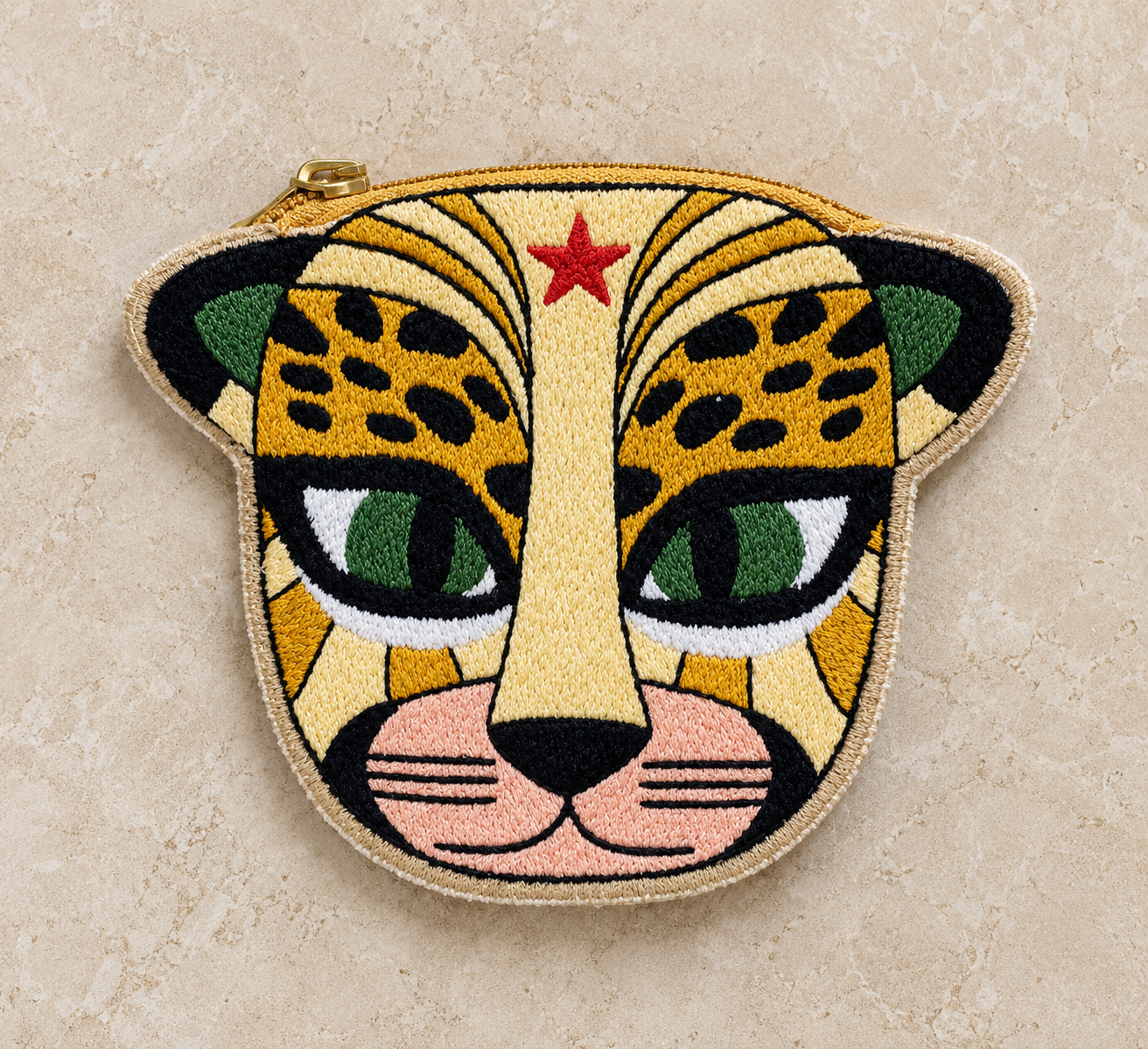 Embroidered Coin Pouch | JAGUAR & WILDCAT