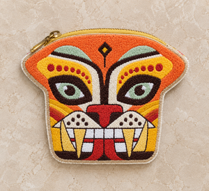 Embroidered Coin Pouch | JAGUAR & WILDCAT