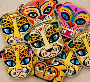 Embroidered Coin Pouch | JAGUAR & WILDCAT