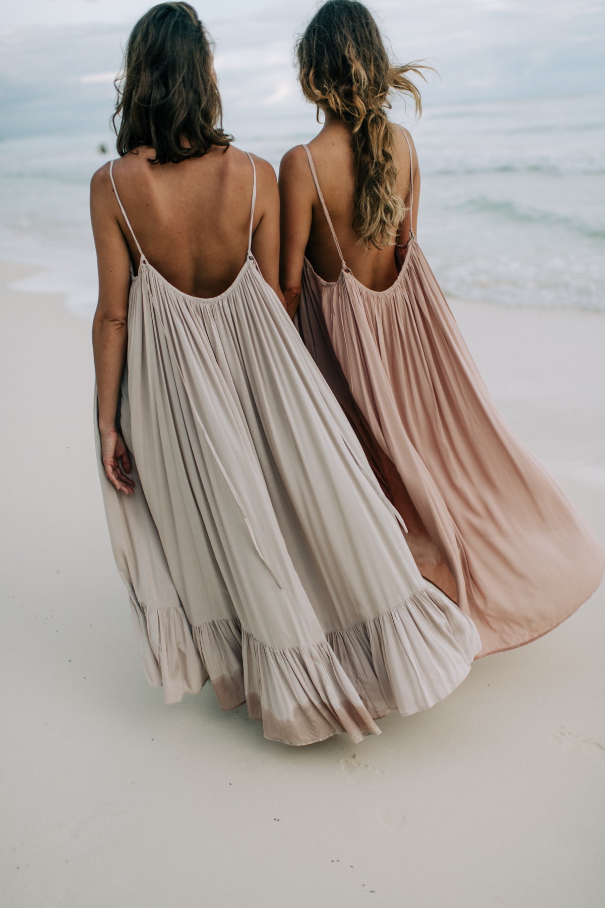 long beach dresses for women PRETTYGARDEN Sleeveless Casual Flowy Maxi Dress,Apricot,S shoulder sleeves Square Bardot neckline Strapless shoulder Ruffle Maxi Dress, Tulum Beach