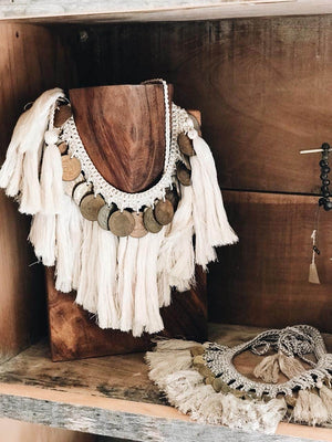 Vintage Coins Necklace with Tassels | ESCAMA PLUMAS