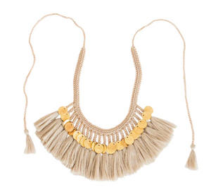Daniela Bustos Maya, coin necklace, handmade necklace, coin jewelry, tulum jewelry, tulum style, tulum outfit, tulum vibes outfit, tulum clothing, tulum dress, gold coins necklace
