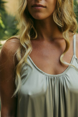 Low Back Dress | COBA RUFFLE SILK