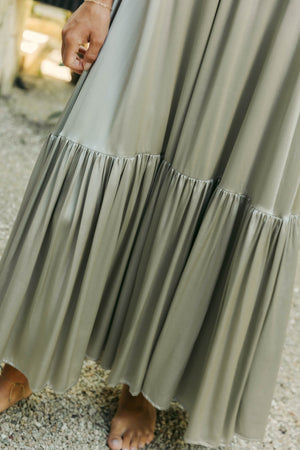 Italian Silk Dress Maxi Ruffle | SIAN KAAN