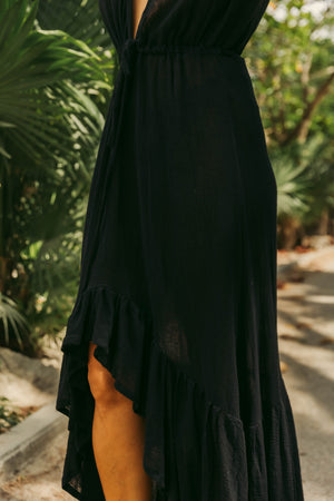 Kimono Robe Ruffle Dress | PALMA REAL
