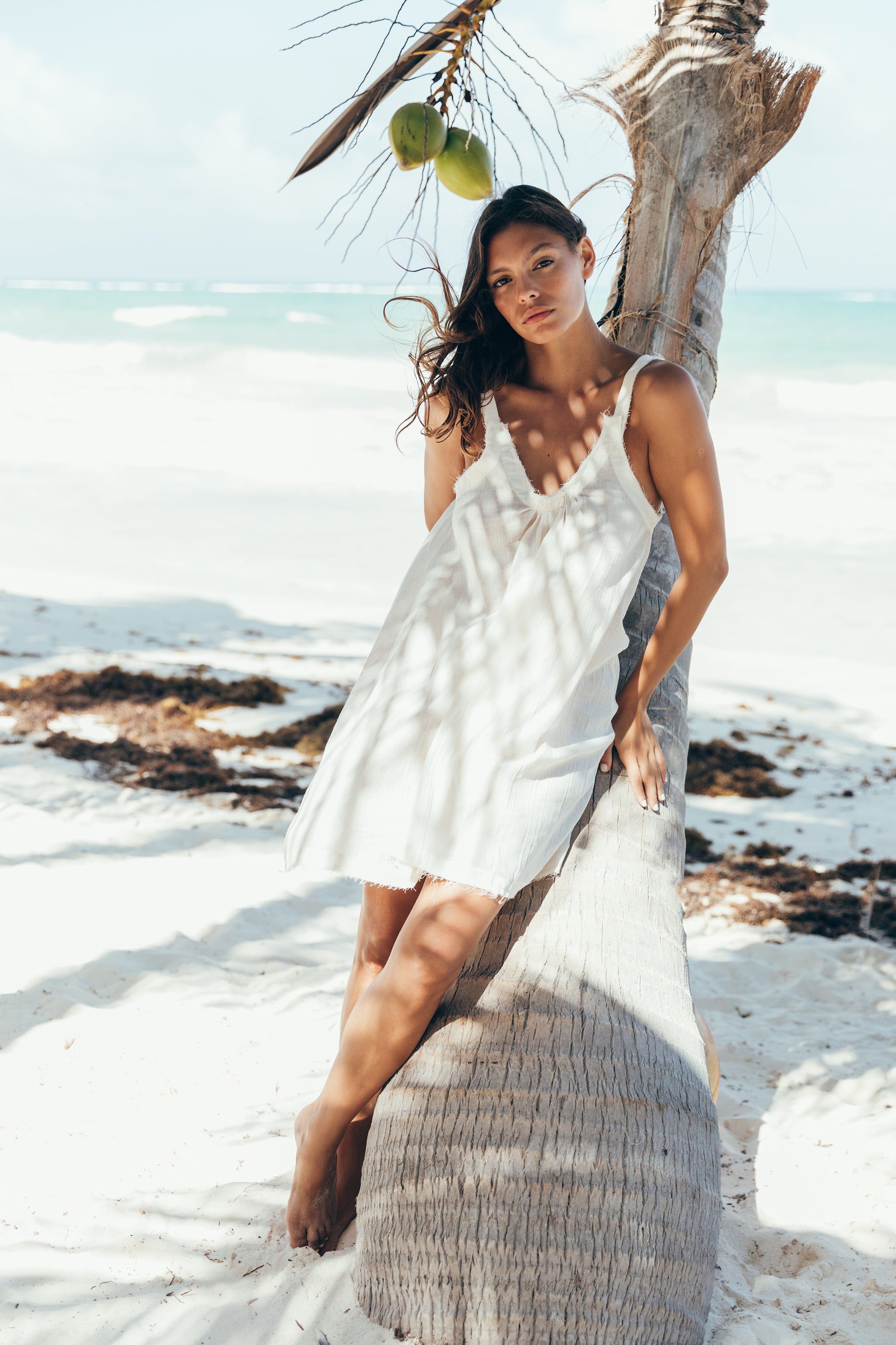 Women's Cotton Dress, Beach Cover-up, Summer Dress, Tulum Dress | - Wanderlustulum Women's Cotton Dress, Beach Cover-up, Summer Dress, Tulum Dress | - Wanderlustulum
