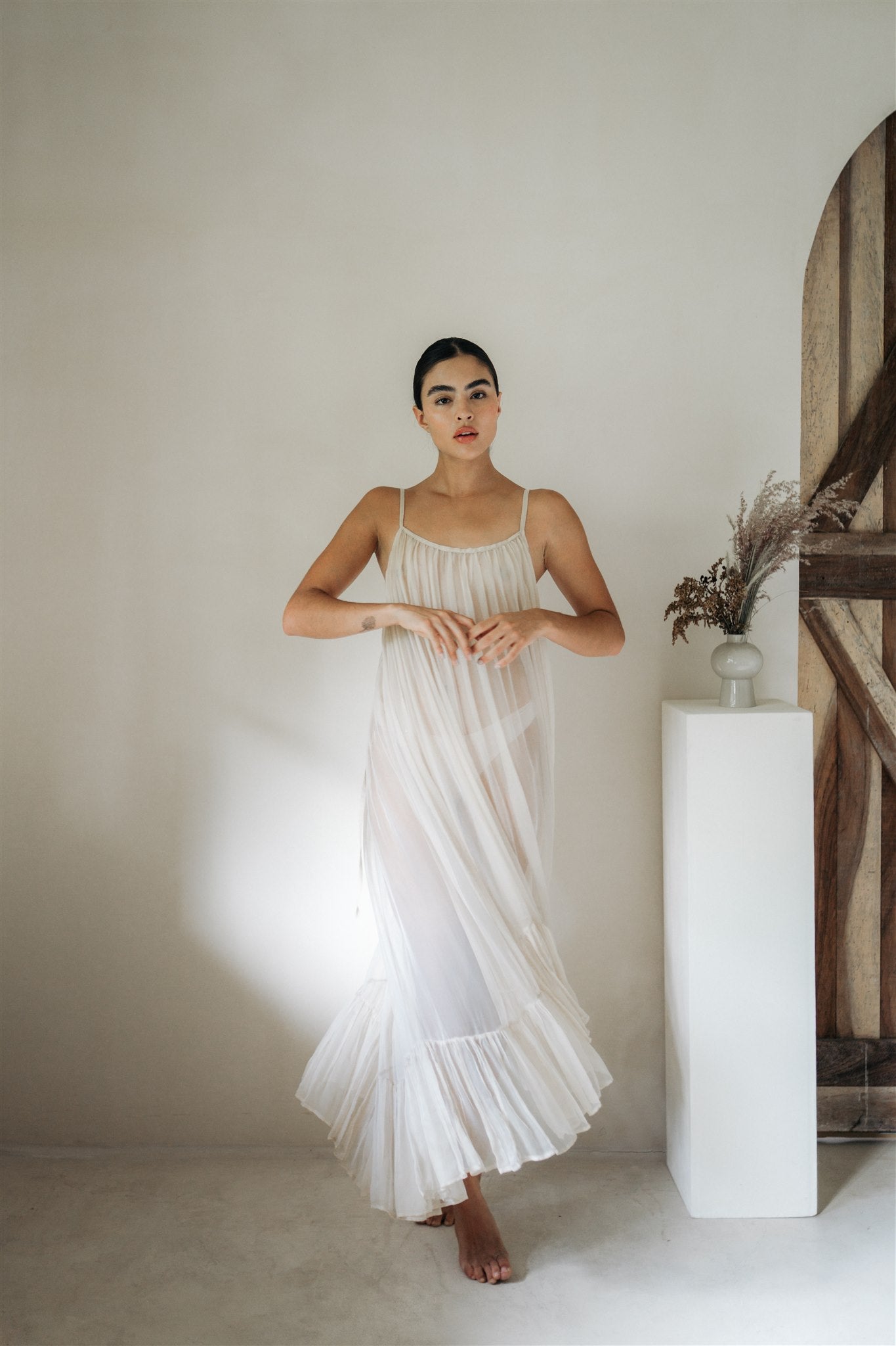 Long Sheer Silk Dress | SIAN KAAN