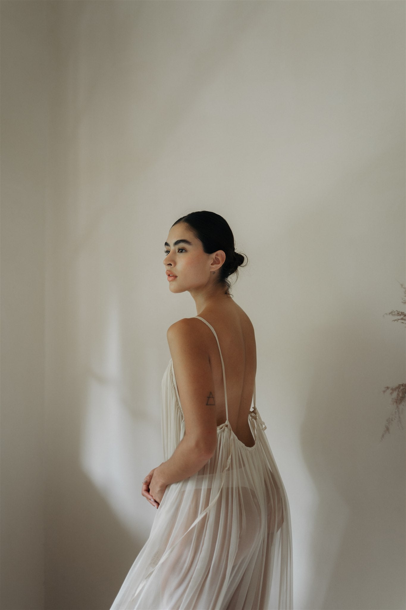 Satin Dress, Silk Dress, Silk Maxi Dress, Sheer Silk Dress