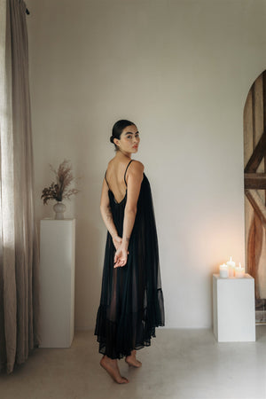 Long Sheer Silk Dress | SIAN KAAN