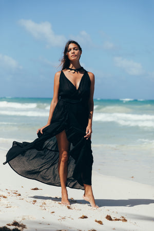 Beach Wrap Dress Criss-Cross | GUAYACÁN