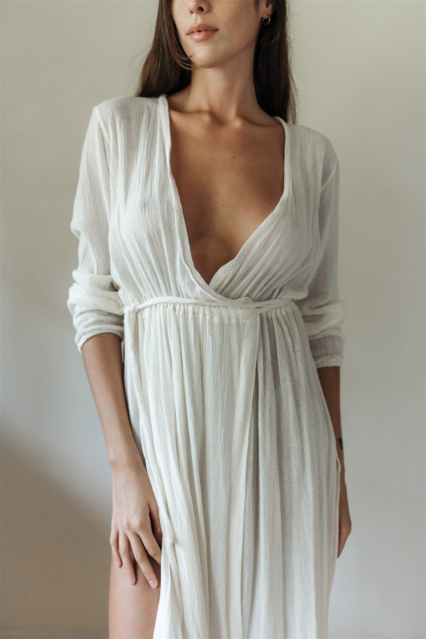 kimono wrap dress Cotton gauze kimono, gauze robe, cotton gauze dress
