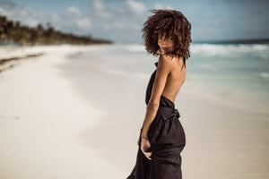 Peasant Skirt Halter Maxi Dress | SAC BE