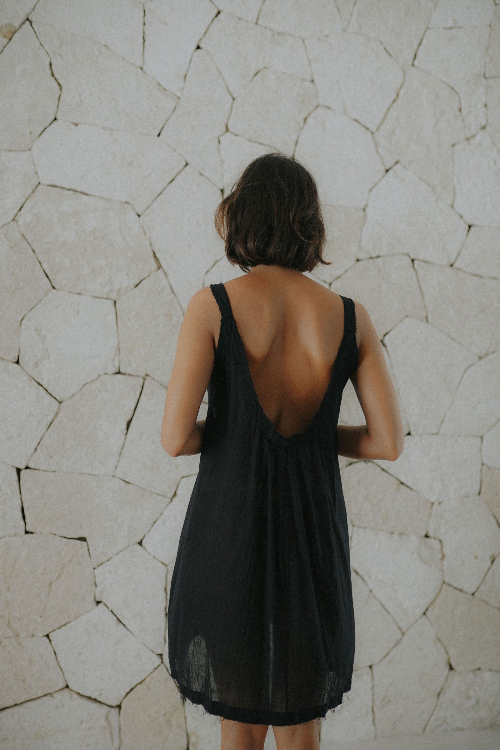 Women's Cotton Dress, Beach Cover-up, Summer Dress, Tulum Dress, Tulum Clothing, Frayed Dress, Beach Dress, Ruffle Dress