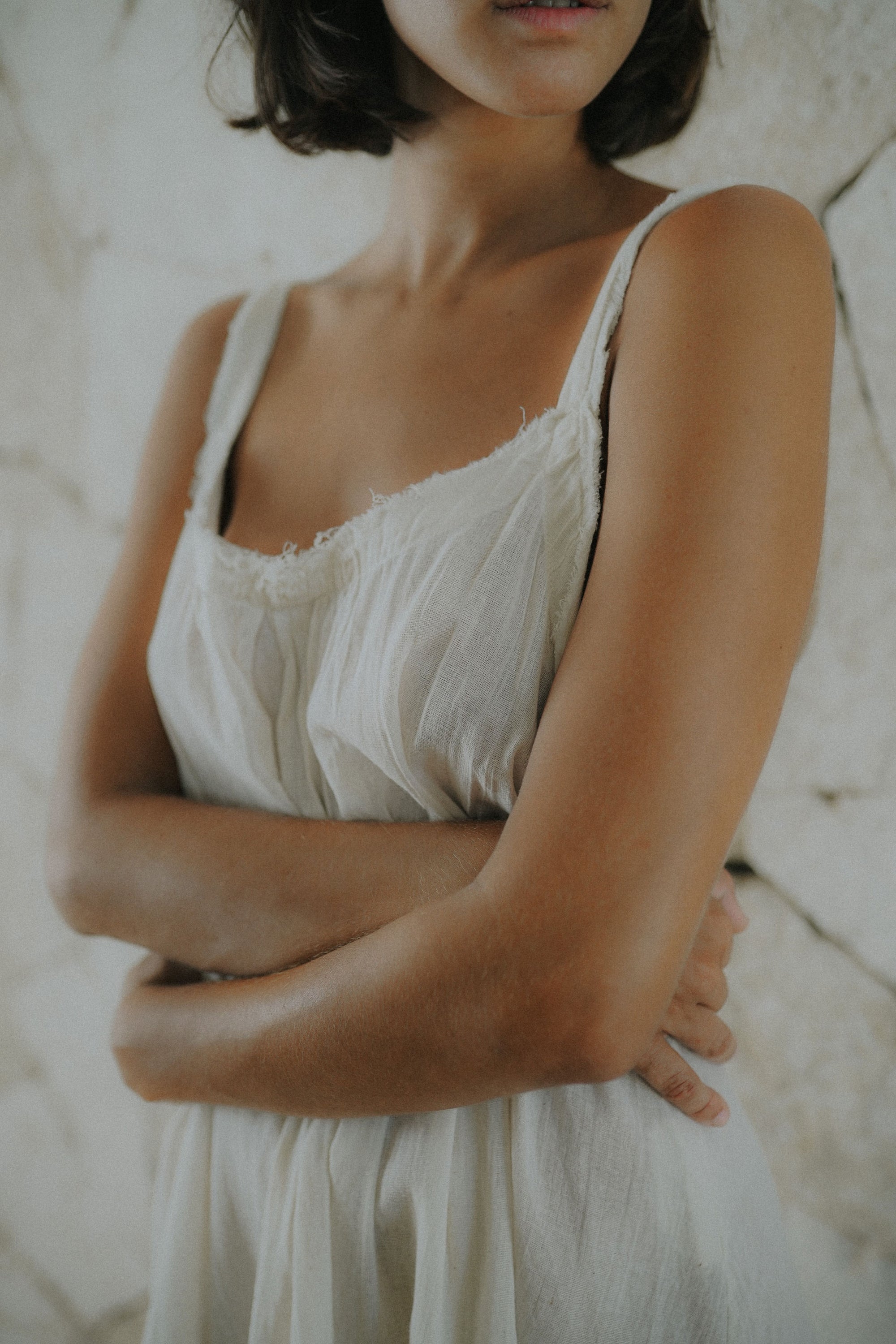 Women's Cotton Dress, Beach Cover-up, Summer Dress, Tulum Dress, Tulum Clothing, Frayed Dress, Beach Dress, Ruffle Dress