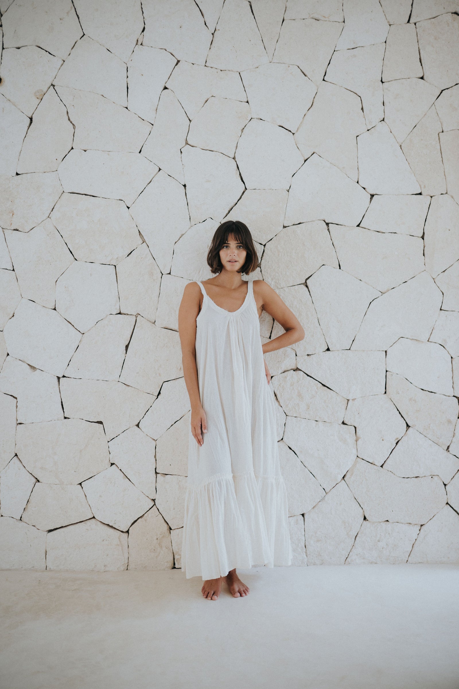 Ruffle dress, beach dress, maxi dress, low back dress, cotton dress, cotton beach dress, ruffle maxi dress