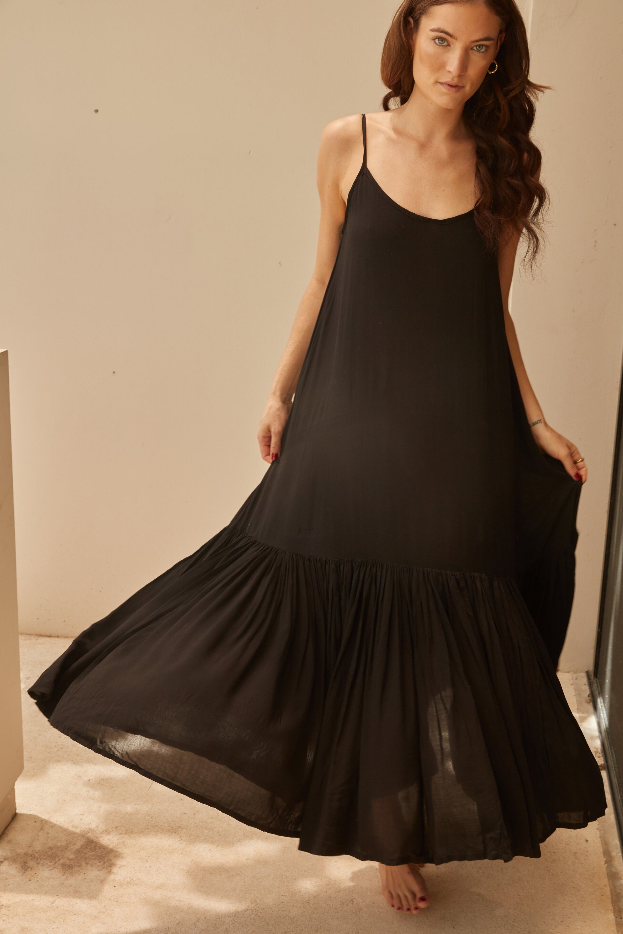 Backless dress, Tulum dress, Ruffle Maxi Dress, Low Back Dress, Beach Dress, Cotton Dress, Open back dress, beach bride dress, ruffle maxi beach dress, boho bride, tulum wedding, tulum bride dress