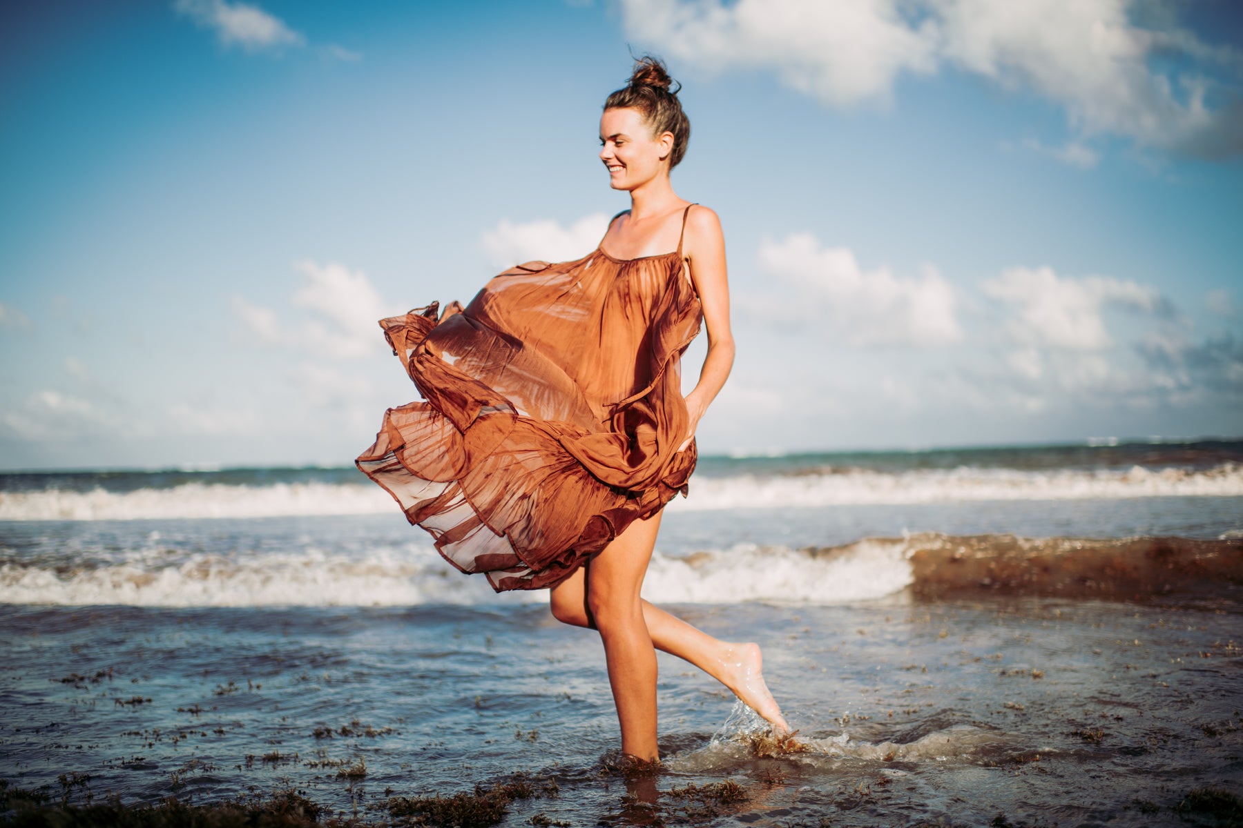 Satin Dress, Silk Dress, Silky Dress, Short Silk Dress, Tulum Clothing, Tulum Dress, Short Ruffle Dress, Short Silk Ruffle dress, Tulum dress, Silk Maxi dress, Sheer Silk Dress, Silk Ruffle Dress