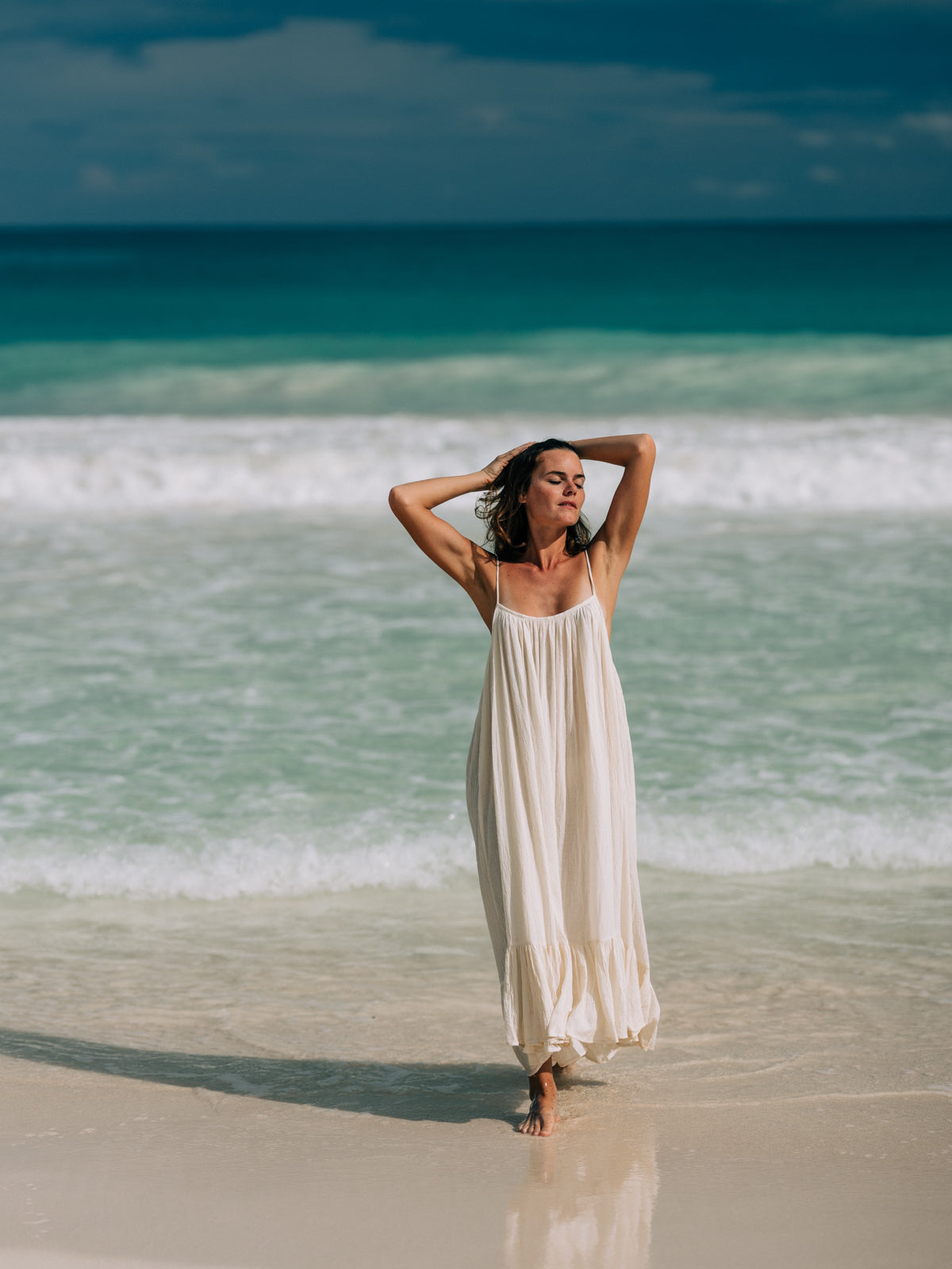 Ruffle Maxi Dress, Long Flowy Beach Cotton Dress, Beach Bride | - Wanderlustulum Ruffle Maxi Dress, Long Flowy Beach Cotton Dress, Beach Bride | - Wanderlustulum