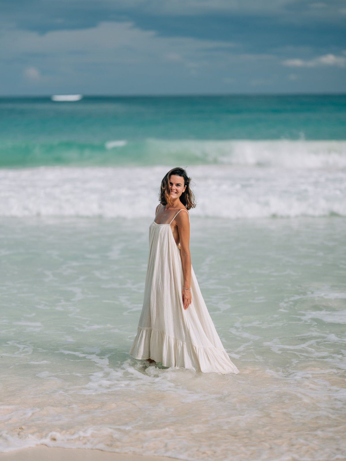 Ruffle Maxi Dress, Long Flowy Beach Cotton Dress, Beach Bride | - Wanderlustulum Ruffle Maxi Dress, Long Flowy Beach Cotton Dress, Beach Bride | - Wanderlustulum