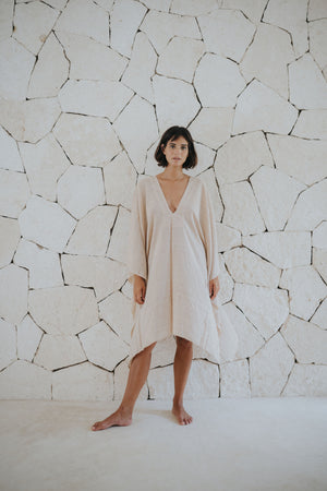 Short Kaftan Dress | Organic Cotton MÉRIDA