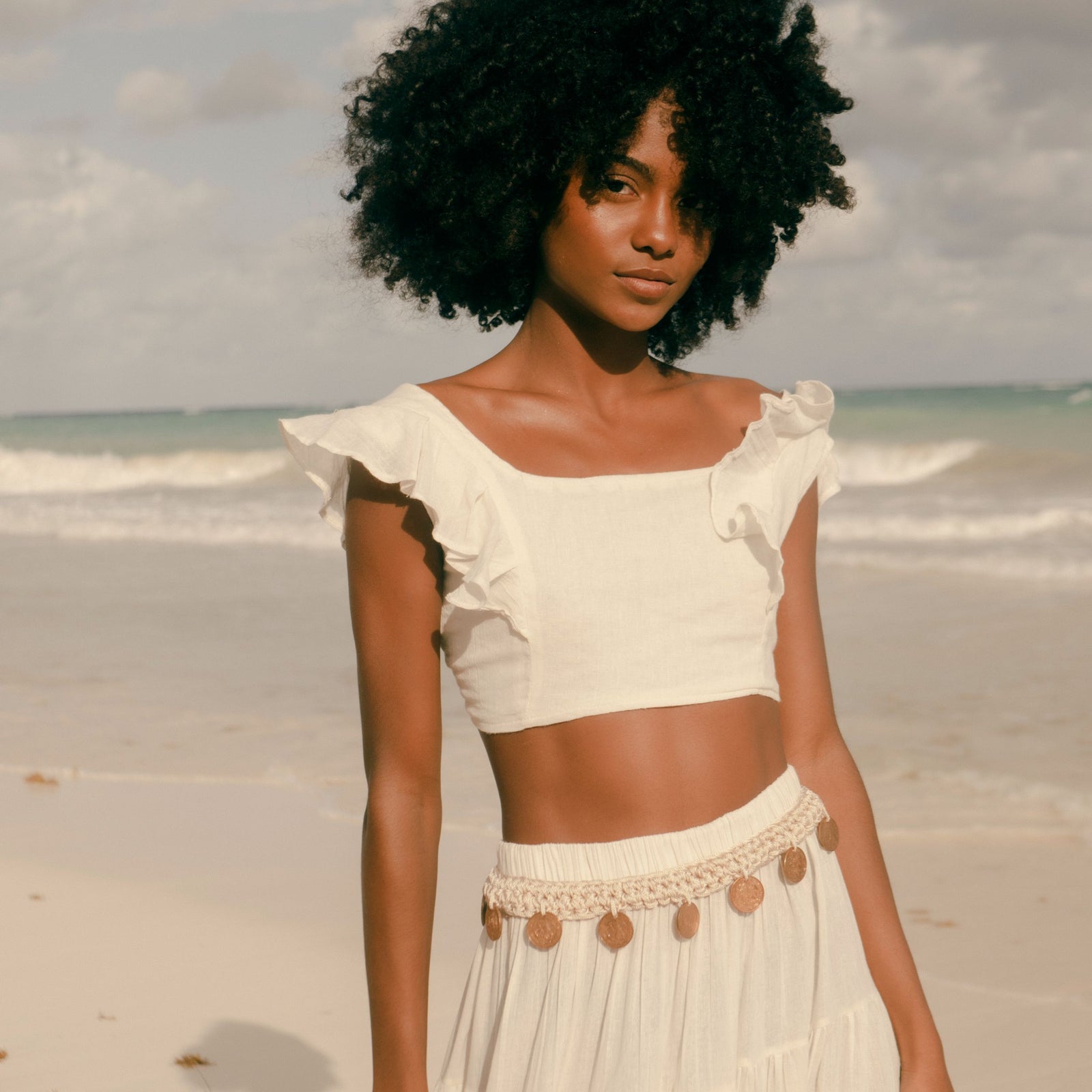 Vintage Coins Belt in Macrame | DEL 20