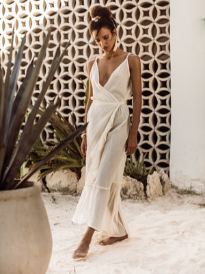 Beach Wrap Dress Criss-Cross | GUAYACÁN