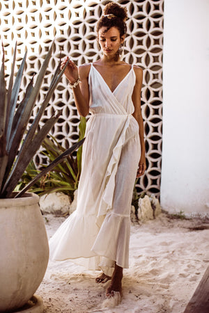 Beach Wrap Dress Criss-Cross | GUAYACÁN