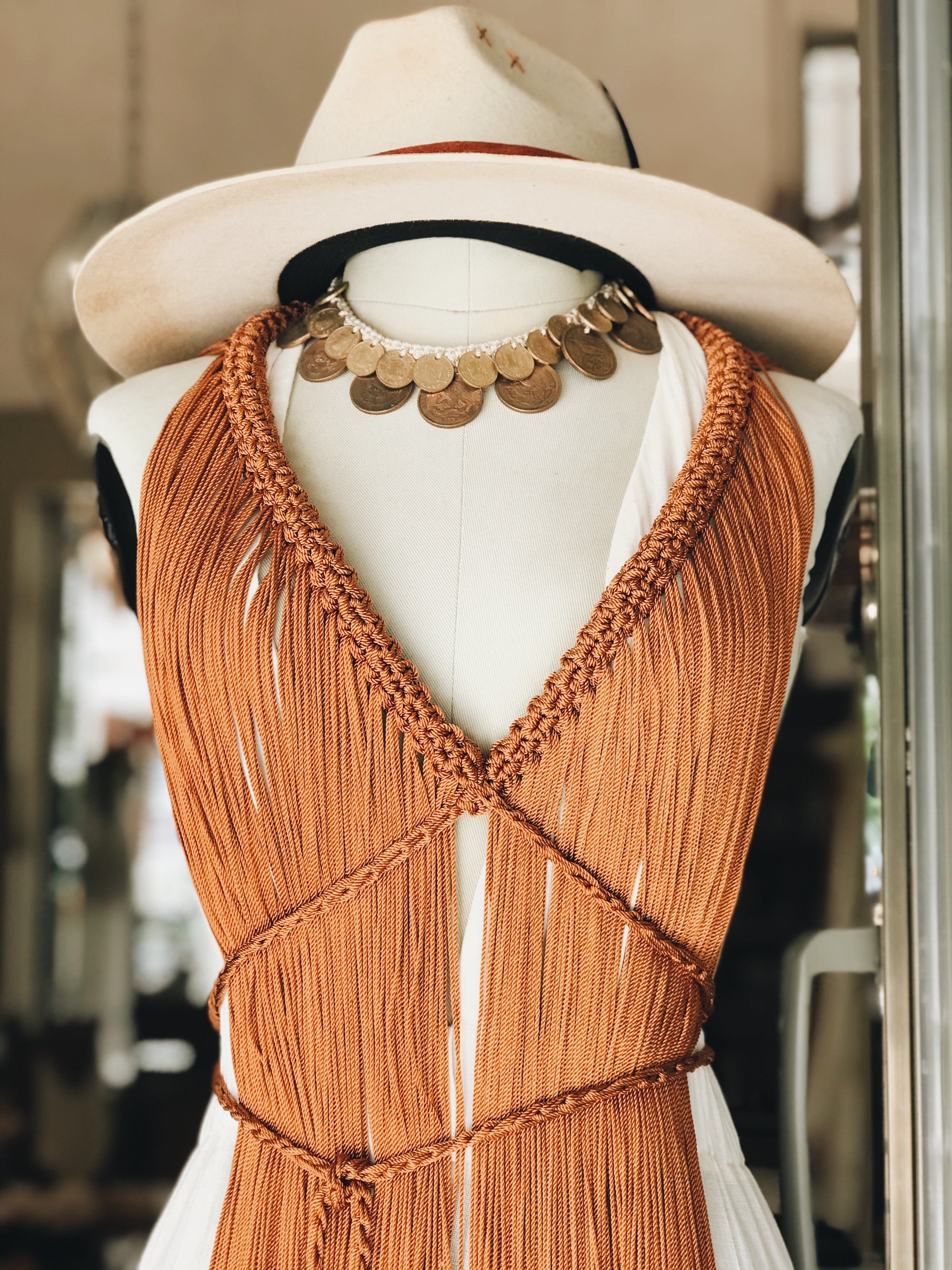 Daniela Bustos Maya, coin necklace, handmade necklace, coin jewelry, tulum jewelry, tulum style, tulum outfit, tulum vibes outfit, tulum clothing, tulum dress, gold coins necklace