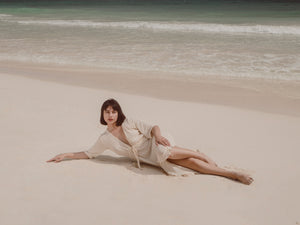 Kimono Robe Ruffle Dress | PALMA REAL