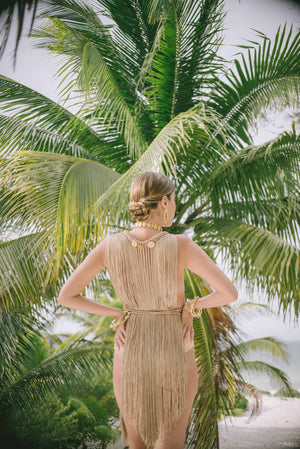 Macrame cover-up, macrame cover up dress, macrame cover up vest, beach dress, tulum dress, vintage coins jewelry, macrame dress, beach cover up, tulum clothing, tulum style, fringed cover up, fringed dress